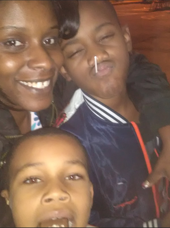 Jazmine with her two sons - the inspiration behind Two Brotherz and a Mop